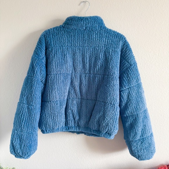 Fuzzy Puffer Jacket - Picture 2 of 5